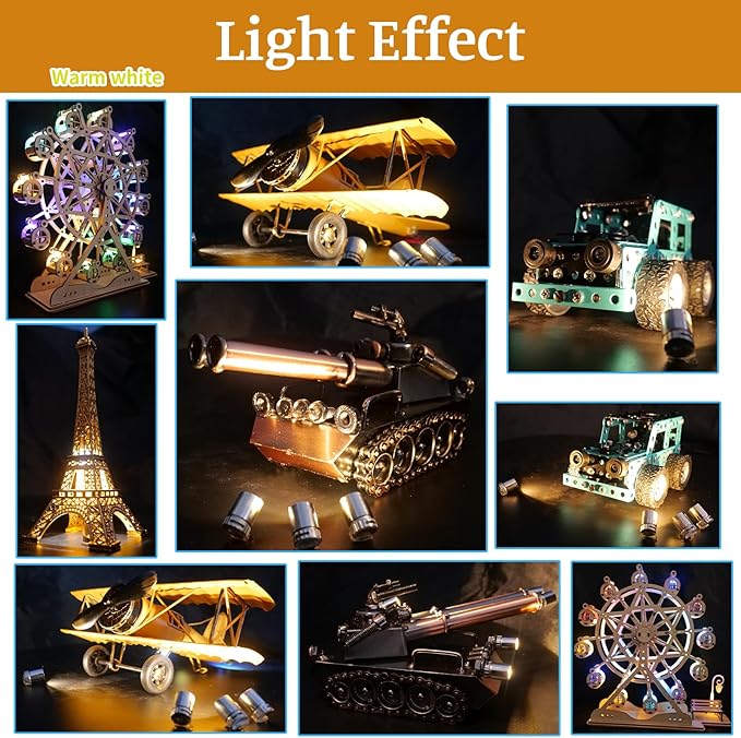 Mini LED Lights, 10 PCS Small Spotlight Battery Operated Tiny SMD Lamp for DIY Craft & Creative Decor. Perfect for Miniatures, Displays, and Custom Projects (Red-10)