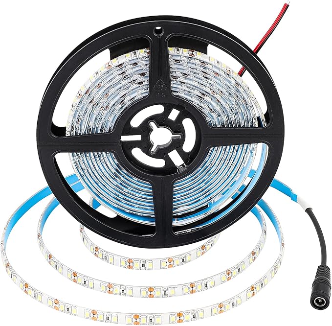 Red Waterproof 600 LEDs Strip Lights, SUPERNIGHT 12 Volt LED Light Strips 16.4FT LED Rope Lighting for Boat Bedroom Car TV Backlighting Christmas Party