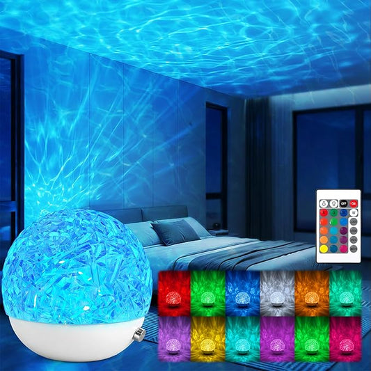 Mood Lighting for Bedroom, 16 Color Changing LED Mood Light, Aurora Ambient Lighting, Remote Control Dimmable Bedside Light, Night Light for Bedroom, Home Decor for Teen Girls Birthday Gifts