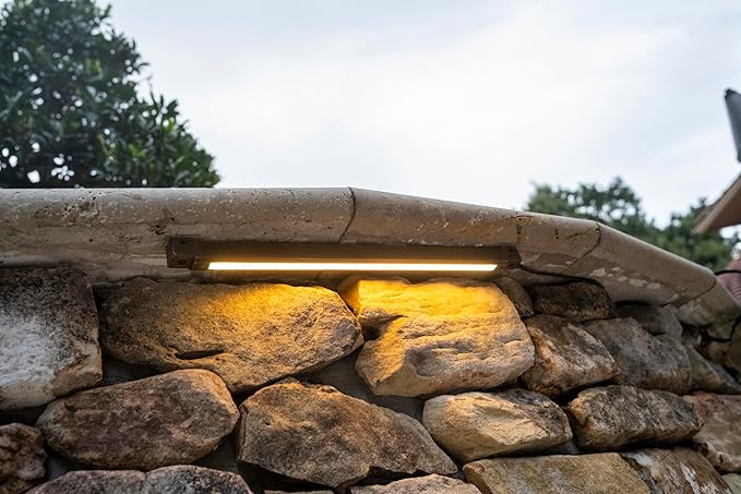 VOLT 12V 1.5W 12" Cast Brass (Bronze) 360-Degree Rotatable 2700K Warm White LED Hardscape Light (65 Lumens) for Low Voltage Outdoor Step, Deck, Masonry & Wall Lighting