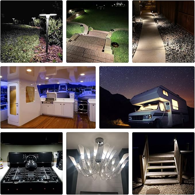 G4 T3 3W Daylight 6000K LED Outdoor Landscape Light Bulbs 12V24V,G4 20W 25W 30W Halogen Replacement,Low Voltage T3 JC Bi-pin Bulb for RV Boat Yacht Courtyard Path,No Flicker,330 LM(10Pack)