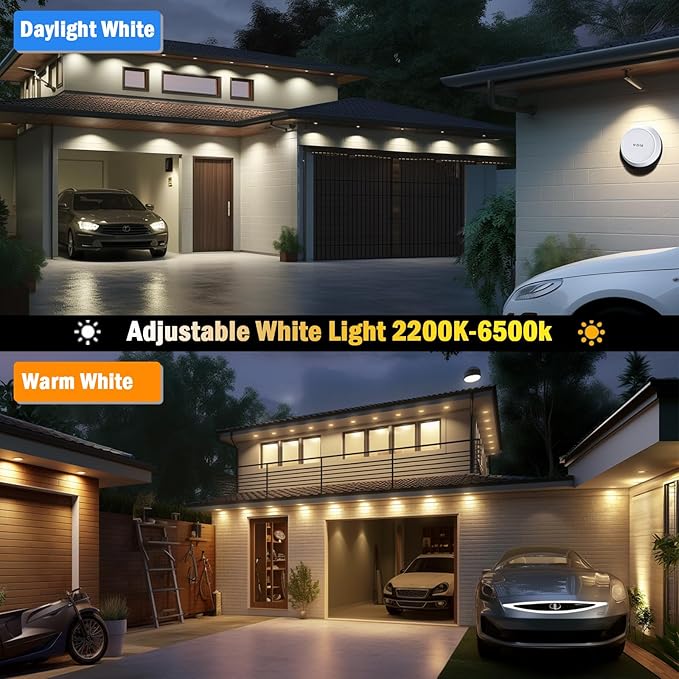 150ft Permanent Outdoor Lights, Smart Color Changing LED Eave Lights with App Control, IP65 Waterproof Wall Wash Lighting for Daily or Holidays, Party, Works with Alexa, Google Assistant