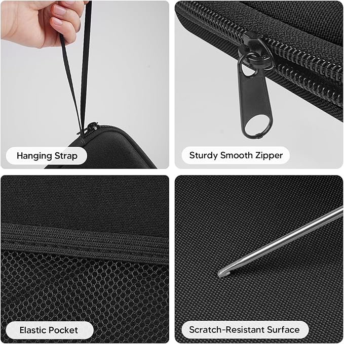 Neck Reading Light with Storage Case:10-80Hrs Eye-Friendly Rechargeable Book Lamp, Knitting Crochet Accessories Sewing Craft Light, Mothers Day Gifts for Mom Wife Book Lovers Readers Knitters Crafters