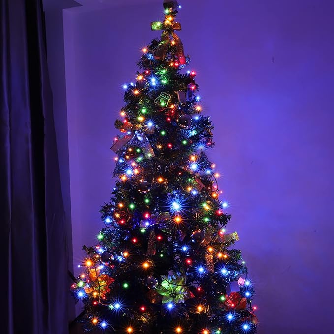 100-1000 LED Christmas Lights, Low Voltage Fairy String Lights with 8 Modes, Ideal for Xmax Tree, Garden, Home, Party, Halloween Festival Deco (Mixed-Color, 500 LEDs)