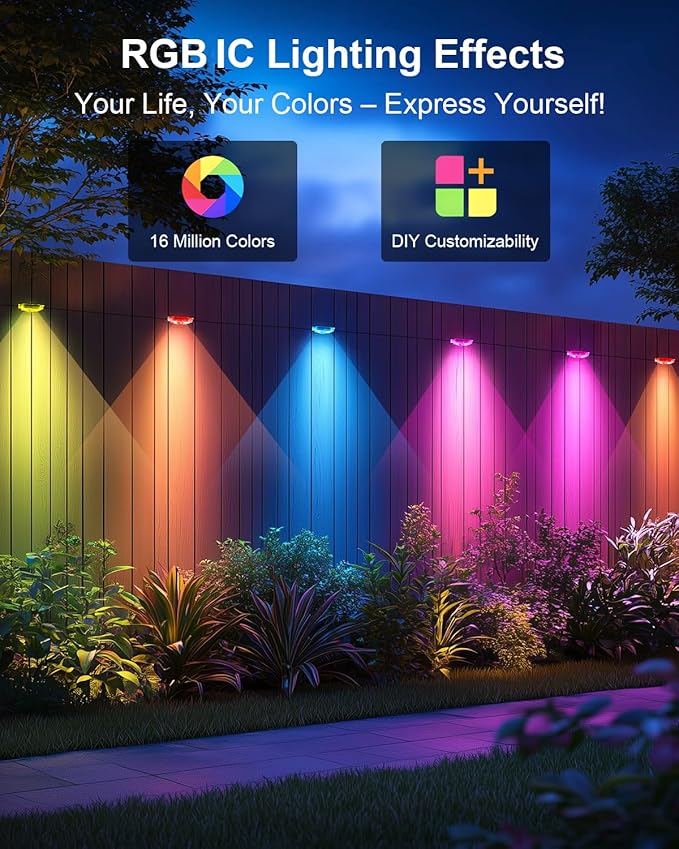 Permanent Outdoor Lights Pro,300ft RGB+IC Smart Outdoor Decor,App/Remote,Christmas,Halloween,Multi Scene Modes,IP67 Waterproof,Eaves Light with Daily & Holiday Party Decor,House Roof Lighting