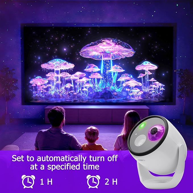 Star Projector,3D Galaxy Projector with 90 Dynamic 3D Scenes & Bluetooth Speaker, Moving Stars Night Light with Auto Timer for Bedroom Decor, and Party.