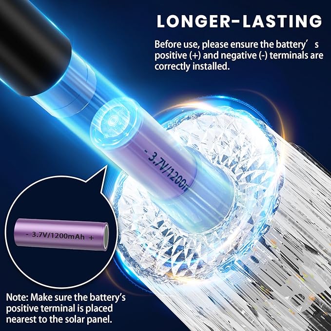 HIGH-POWER 2-in-1 Warm&Cold,3000/12000K 6 Pack Solar Pathway Lights,SUPER BRIGHT Solar Lights Outdoor IP65 Waterproof ,Up to 28 Hrs Solar Walkway Lights for Yard,Patio,Landscape,Sidewalk,Driveway,Lawn