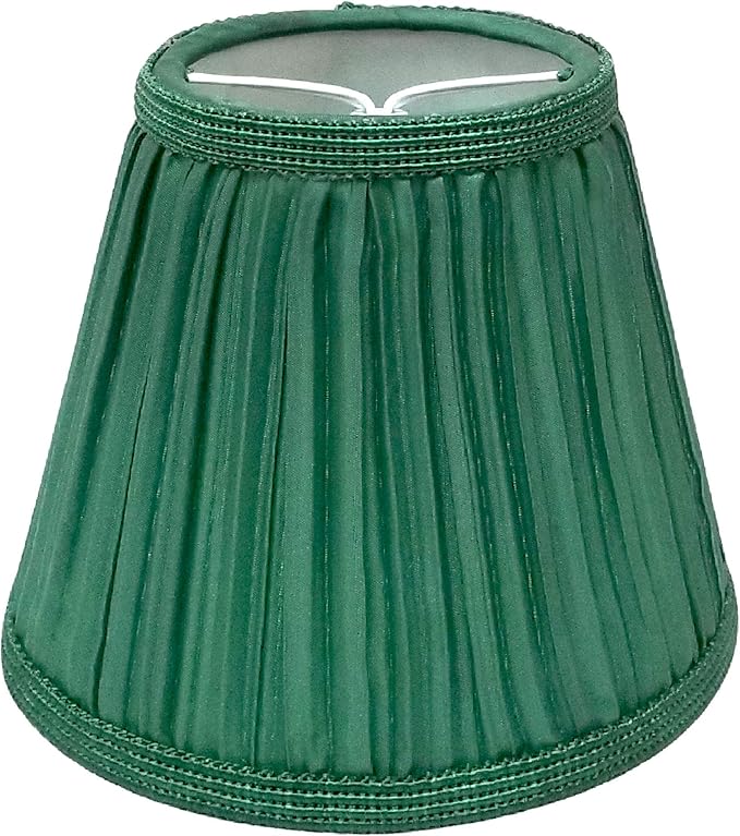 Royal Designs, Inc. CS-1059-5GR Designer Mushroom Pleat Empire Chandelier Lamp Shade, 3 x 5 x 4.5, Green