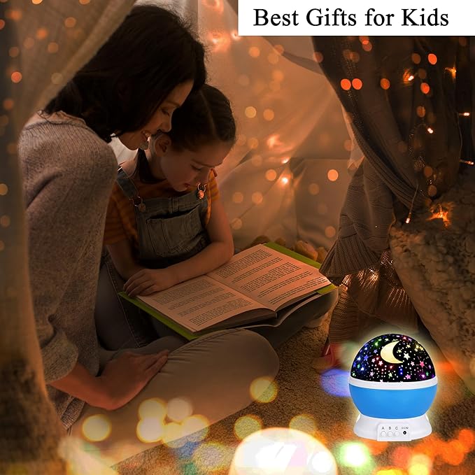 Night Light for Kids Night Light Projector,Baby Night Lights for Bedroom,Star Projector Galaxy Light Star Lights for Bedroom, Glow in The Dark Stars for Ceiling, Baby Sensory Toys, Kids Room Decor