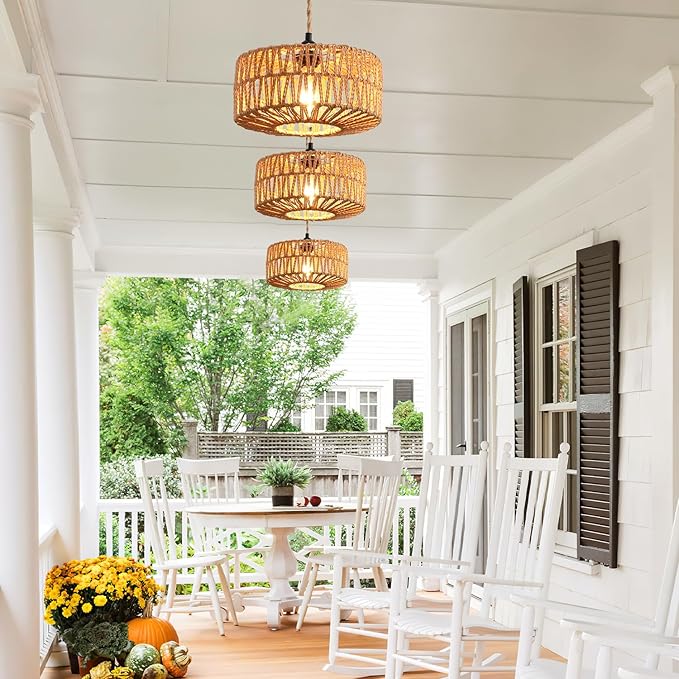 Industrial 15ft Pendant Light Cord -Plug in Hanging Light Fixture, 15FT Farmhouse Pendant Lamp Lights with Switch Cord for Kitchen Island Bedroom Living Room