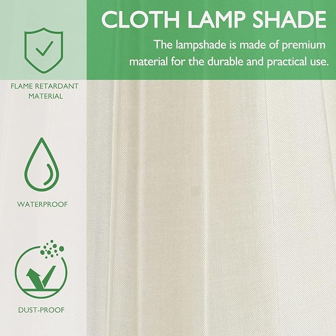 Wall Lamp Small Lamp Shades 1pc Cloth Lampshade Pleated Lamp Shade Clip On Bulb Light Covers Lamp Shade for Bedroom Table Lamp Floor Light, Beige Wall Lamp Small Lamp Shades