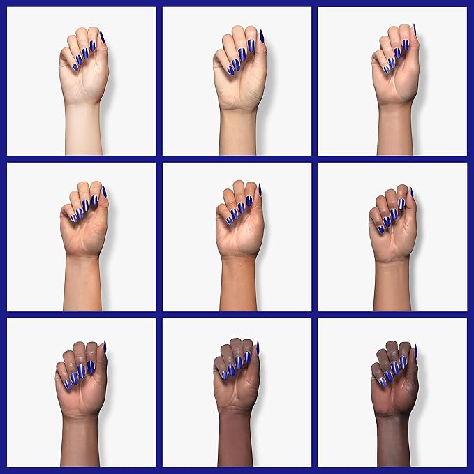 Beetles Blue Gel Nail Polish - Sapphire Love Color, Royal Blue Gel Polish, Soak Off Uv LED Spring Nails for Manicure Salon DIY Design Gifts for Women