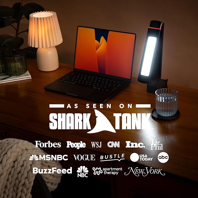 Circadian Optics Lumos 2.0 Light Therapy Desk Lamp | As Seen On Shark Tank | 10,000 LUX UV-Free Full-Spectrum LEDs | Adjustable Portable Folding Sunlight Lamp for Seasonal Blues, Focus, Energy & Sleep