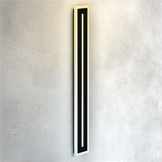 ASD LED 48" Long Wall Mount Light Fixture, Outdoor & Indoor Linear Sconce | 3CCT, Dimmable, Waterproof, Anti-Rust, ETL Listed | 36W 2100LM 3000-5000K 100-277V | Exterior Porch Lighting | Black