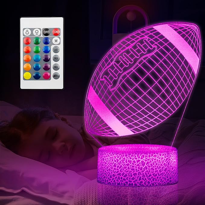 Kids Toys 3D Night Light,Superhero Christmas Gift Birthday 3D Illusion Lamp for Kid Girl Boy Room Decor, 16 Colors Remote Control