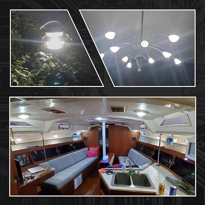 G4 Bi-Pin LED Bulbs 30W-40W Halogen Equivalent 6000K Daylight White 12V 24V T3 JC Type 4W 400lm G4 LED Bulb for RV Camper Marine Boat Deck Lights Landscape Step Lawn Lighting Chandelier, 8 Pack