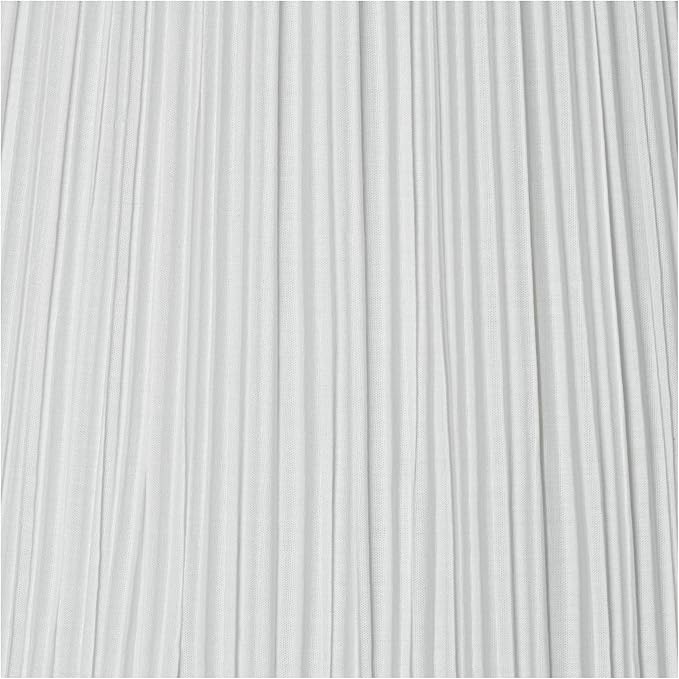 6 1/2" Top x 15" Bottom x 10 1/2" High x 11" Slant Lamp Shade Replacement Large White Empire Mushroom Round Traditional Linen Pleated Spider Harp Finial - Springcrest