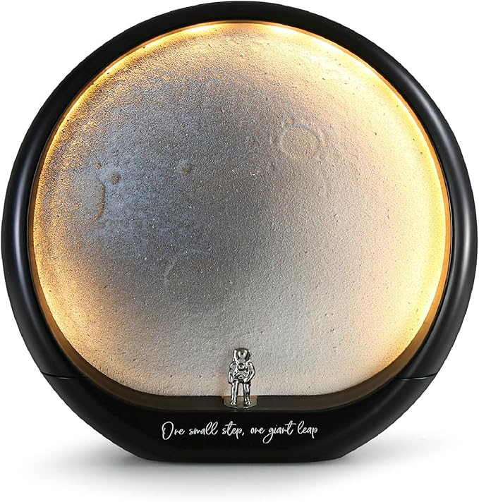 mamre Lunar Landing Moon Lamp Table Lamp Moon Night Light Space Astronaut Themed Gift for Anniversary Valentine's Day Birthday