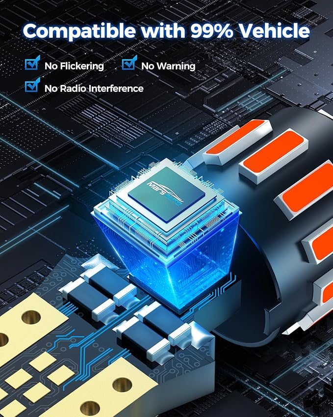 Marsauto 194 LED Bulb Red for Dome Map Light, 168 2825 W5W T10 Wedge Replacement Super Bright LED Light Bulbs for Car Courtesy Step Dash Side Marker Trunk Light (Pack of 10)