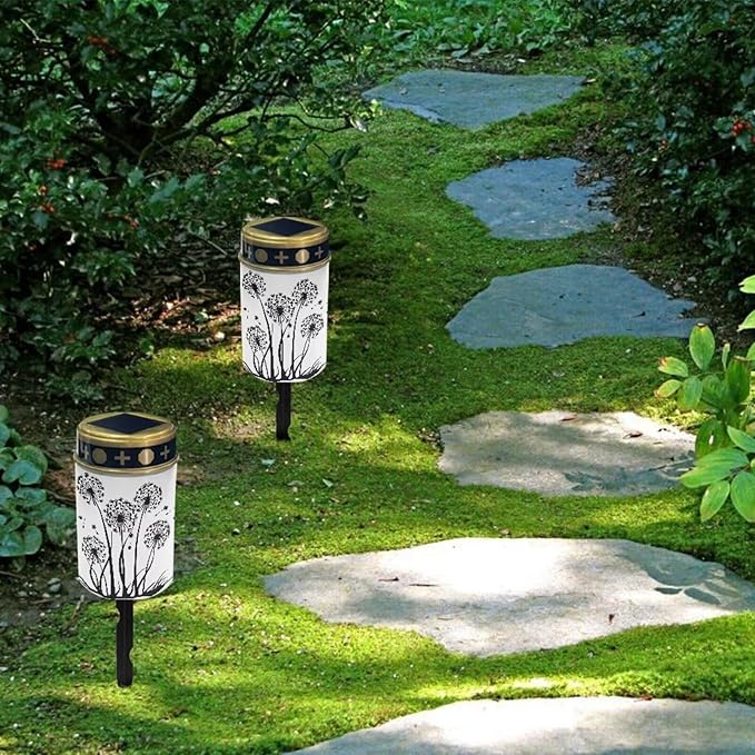 Light for Prayer Cemetery Solar Lights for Grave Cemetery Decor Candle Lamp Dandelion Grave Solar Lights Garden Cemetery Decor Memorial Gift