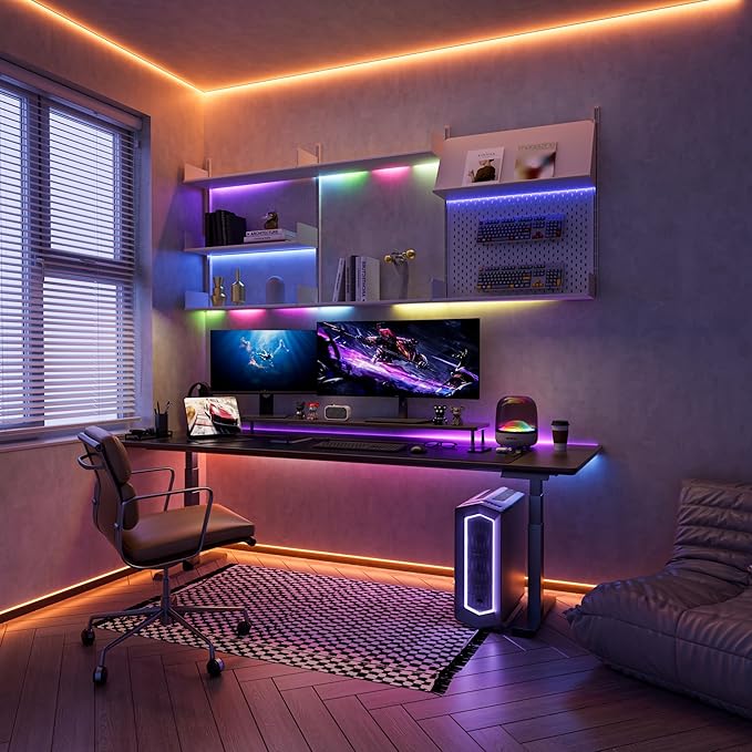 PAUTIX RGB Smart IC COB LED Strip Light Addressable 32.8ft/10m,UL-Listed 24V Color Flowing Strip Light Multicolor Flexible Tape Light for TV,Bedroom,Party DIY Decoration(Without Controller&Adapter)