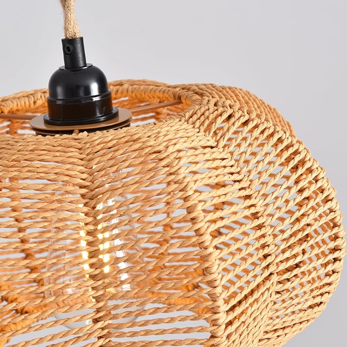 Industrial 15ft Pendant Light Cord -Plug in Hanging Light Fixture, 15FT Farmhouse Pendant Lamp Lights with Switch Cord for Kitchen Island Bedroom Living Room