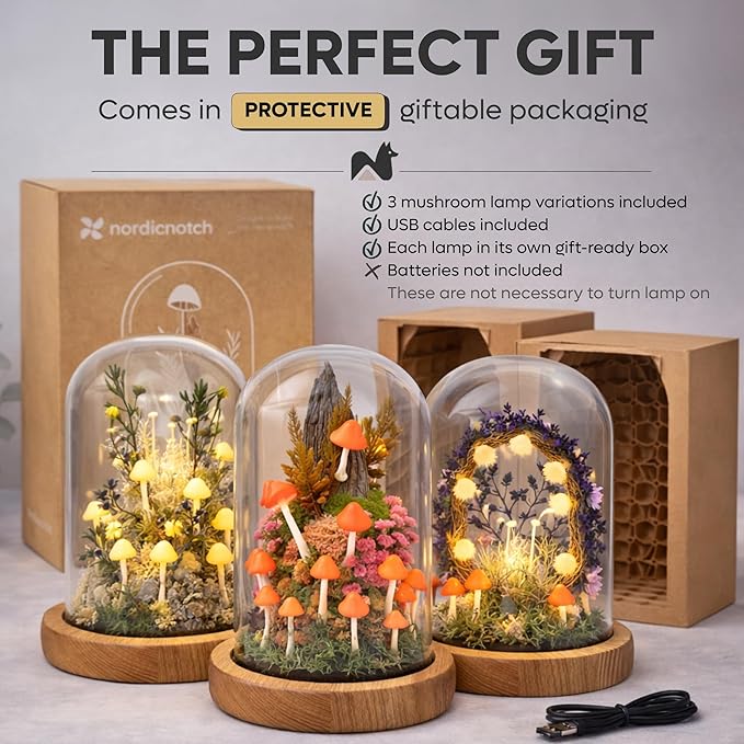 Mushroom Lamp - Bundle of 3