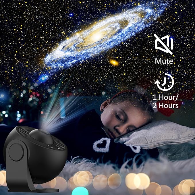 Galaxy Projector for Bedroom,13 in 1 Planetarium Star Projector with Solar System & Constellation,Ceiling Night Light with Timer,LED Space Galaxy Lamp Bedroom Room Decor for Adults Kids