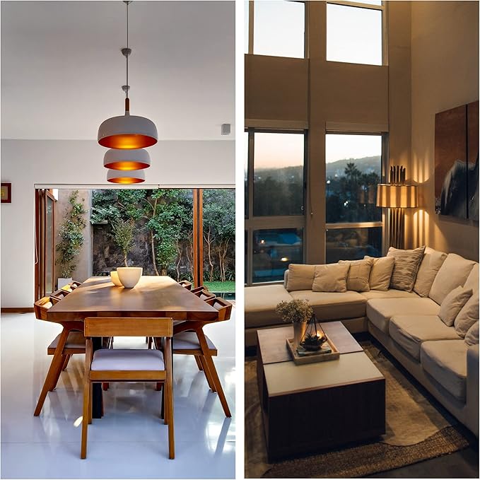 6 Pack C32 B10 B11 E12 Candelabra LED Candle Light, 2W Suitable for 10W-15W-20W Soft Warm Light, Amber Glass Suitable for Chandeliers, Wall sconces Fan Lights.