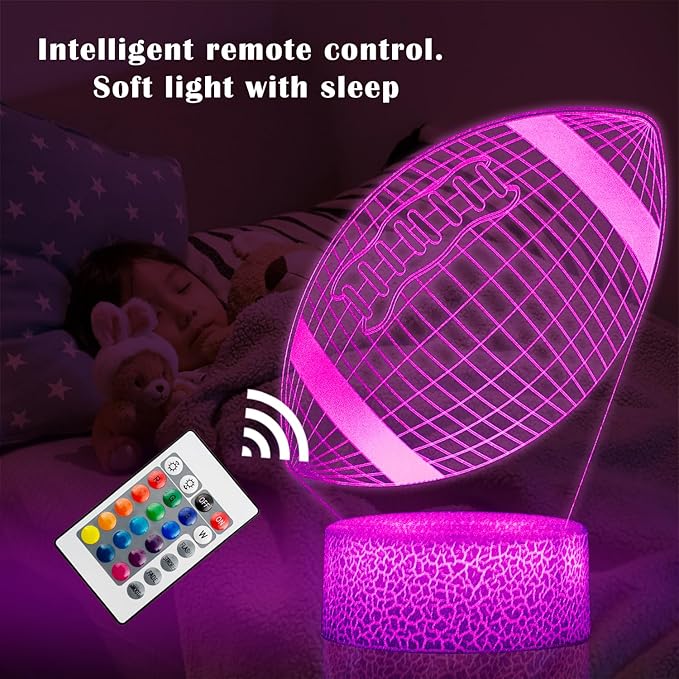 Kids Toys 3D Night Light,Superhero Christmas Gift Birthday 3D Illusion Lamp for Kid Girl Boy Room Decor, 16 Colors Remote Control