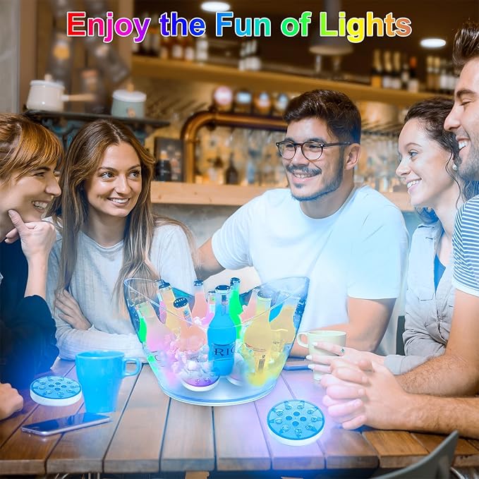 2 Pack Rechargeable Pool Lights for Above Ground Pools, 16 Colors Floating Pool Lights with RF Remote, Submersible led Lights Shower Lamps Decoration Spa, Fountain, Bath, Party