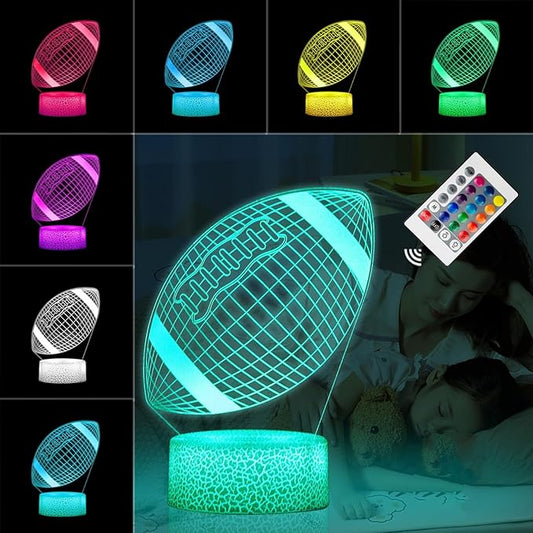Kids Toys 3D Night Light,Superhero Christmas Gift Birthday 3D Illusion Lamp for Kid Girl Boy Room Decor, 16 Colors Remote Control