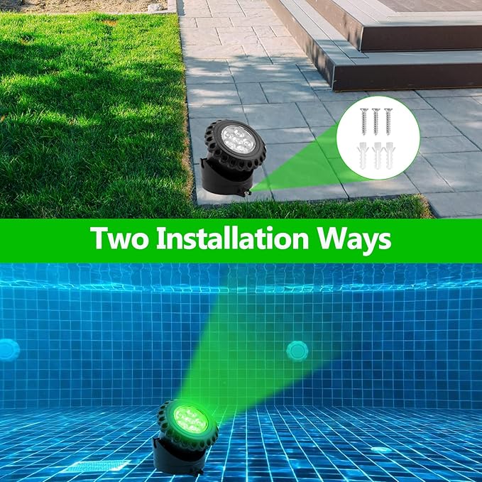 T-SUN Solar Pond Lights,5-IN-1 RGB LED Landscape Spotlights Color Changing Underwater Pond Lights,Outdoor Waterproof Submersible Fountain Lights for Fish Tank Garden Yard Pool Fountain Waterfall Decor