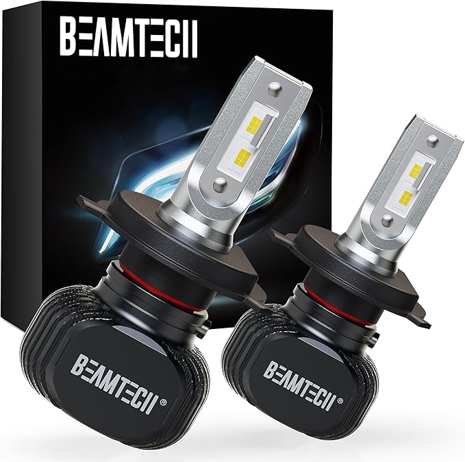 BEAMTECH H4 Bulbs, 900-3 S1 Series Fanless Fog Light, Pack of 2