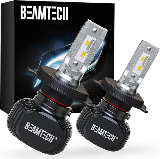 BEAMTECH H4 Bulbs, 900-3 S1 Series Fanless Fog Light, Pack of 2