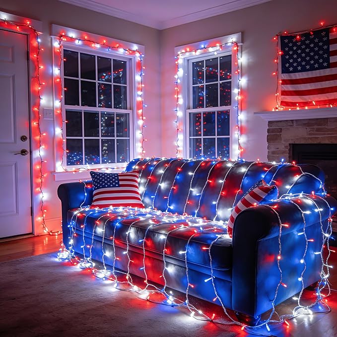 BrizLabs RGB String Lights, Color Changing Easter Pastel Lights, 100 LED 33ft USB Mini Christmas Light String Dimmable with Remote, Twinkle Fairy Light Clear Wire for Xmas Halloween Party Room