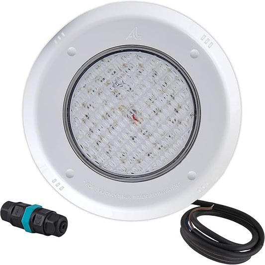 LED Pool Lights, 30W, 12V AC,16ft. Cord, IP68 Waterproof, Underwater Lights for Swimming Pool (Not Included 12V AC Transformer)(RGB Two-Wires)