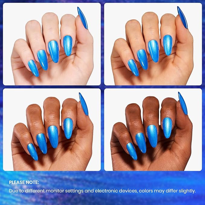beetles Gel Polish Navy Blue Gel Nail Polish 0.51OZ Dark Blue Nail Art Manicure Salon DIY at Home UV LED Needed Gifts for Women Mystic Sea