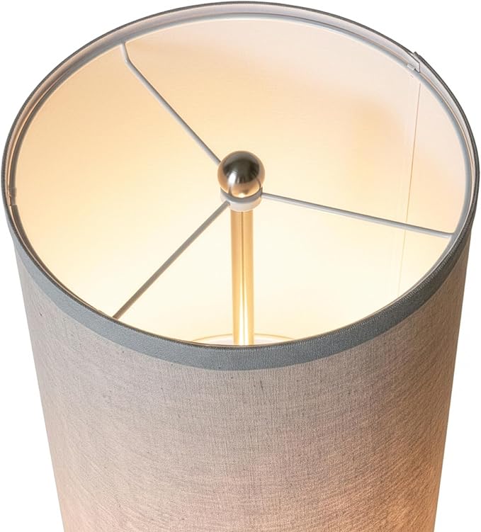 Brightech Parker Paper Lantern Floor lamp, 48 Inch Tall Lamp with Wood Frame, Asian Design for Bedroom, Decorative Tower Shade Lamp for Living Rooms & Offices, Great Living Room Décor