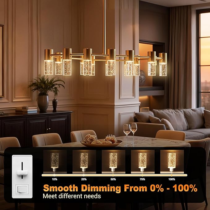 JandCase LED Bulb,5W,3000K,500LM Dimmable E26 Acrylic Bubble Bulb with Ceramic Base, Suitable for E26 Lighting Fixtures Including Chandeliers, Wall Sconces, Table Lamps, and Vanity Lights