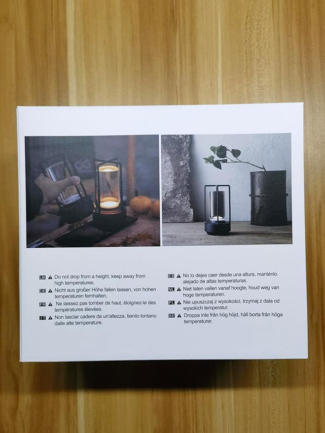 Small Cordless Table Lamps Rechargeable Set of 2 for Indoor/Outdoor, Portable Battery Operated Powered Lamps, Dimmable 3 Color Modes Waterproof, LED Desk Lights for Bedroom/Restaurant/Camping-Brown