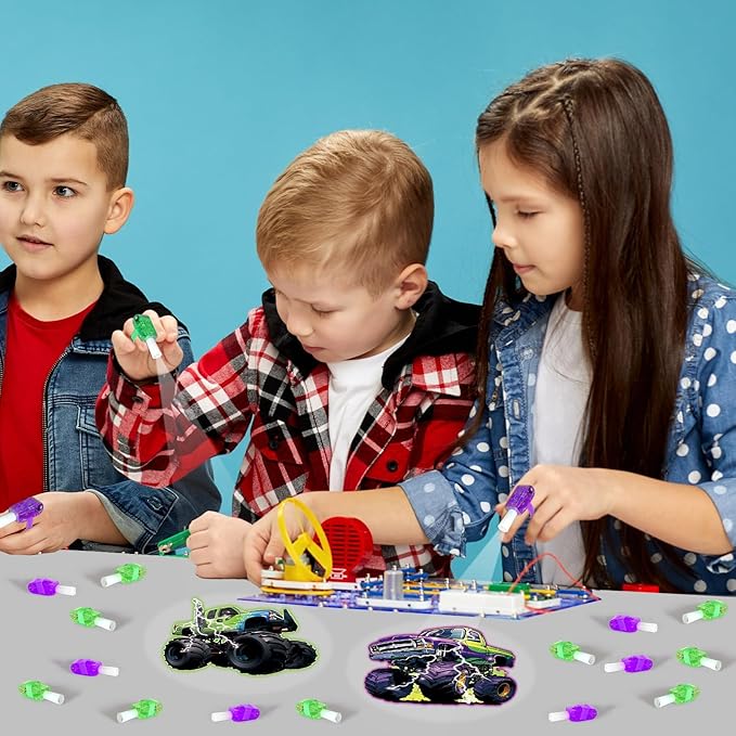 36Pcs Monster Truck LED Finger Lights Truck Toys Party Favors Glow in the Dark Light Up Finger Lights Racing Themed Toys Bulk for Kids Birthday Party Goodie Bag Stuffer Birthday Gifts Classroom Prize