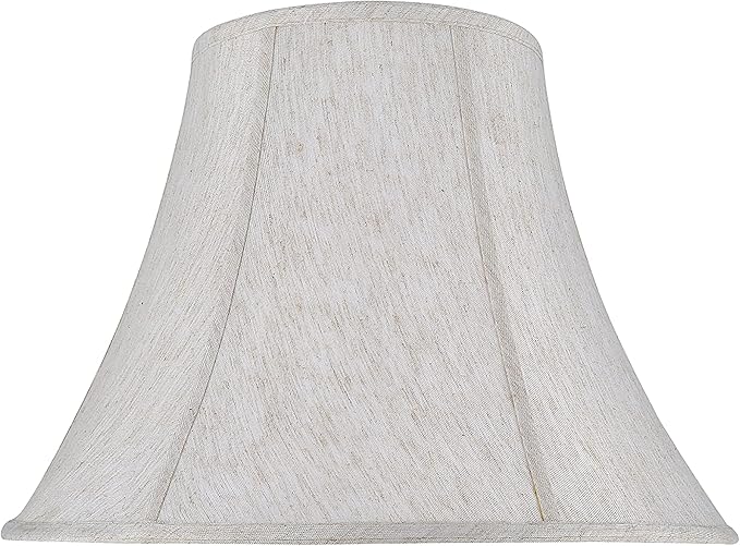 Aspen Creative 30026A Transitional Bell Shape Spider Construction Lamp Shade in Flaxen, 9" Top x 18" Bottom x 13" Slant Height