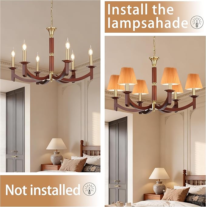 Small pleated lampshade chandelier shades set of 6. Lampshade for Wall Lamp.chandelier shades.small table lamps.For Cutting Edge bulbs.light bulb shade.chandelier light covers.4" X 5" X 6"