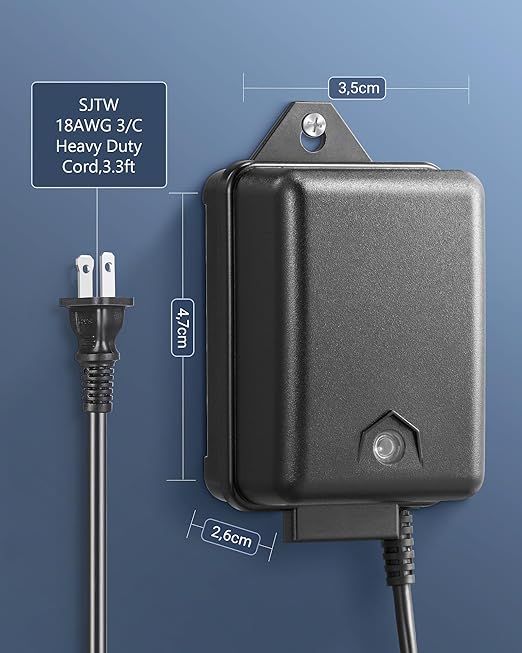 DEWENWILS 60W Low Voltage Landscape Transformer with Photocell Sensor, Low Voltage Transformer 120V AC to 12V AC, Landscape Lighting Transformer for Outdoor Lights, Garden Lights, Spotlight, UL Listed