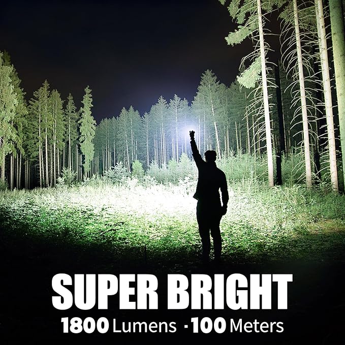 Rechargeable EDC Flashlight, 1800 Lumens Flat Flashlight 9 Mode with White LED/UV/RGB Modes, Magnetic Clip-on Pocket Flash Lights for Camping, Emergency, Repair, Pet Urine Detection, Working - Orange