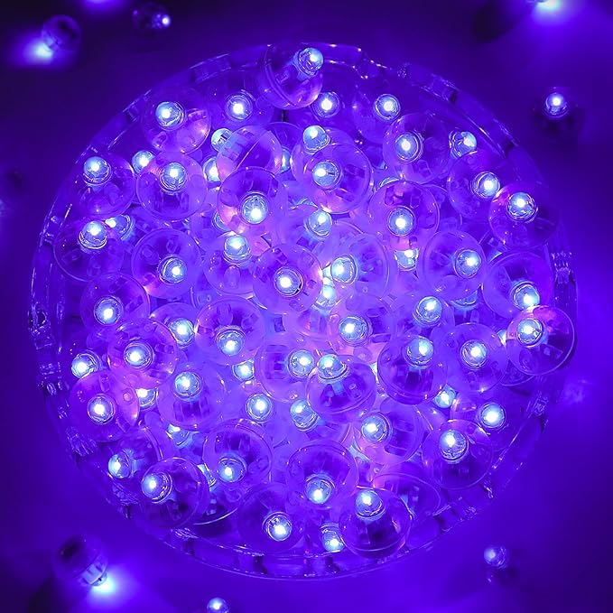 ZGWJ LED Lights, 100pcs Mini for Party Decorations, Light up Balloons, Paper Lanterns, Easter Eggs, Birthday, Wedding, Halloween, Christmas