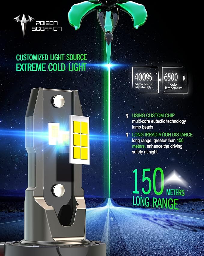 POISON SCORPION Fog Bulb, ATV UTV