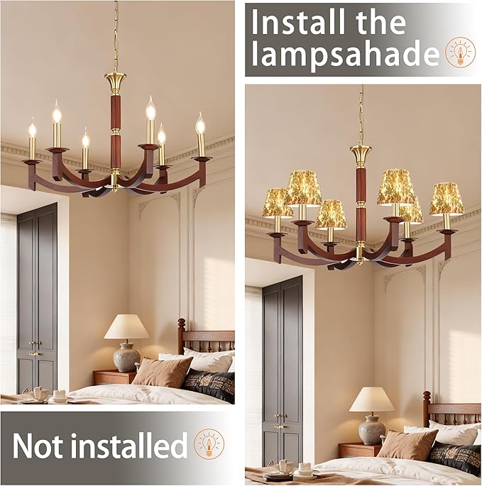 Small pleated lampshade chandelier shades set of 6. Lampshade for Wall Lamp.chandelier shades.small table lamps.For Cutting Edge bulbs.light bulb shade.chandelier light covers.4" X 5" X 6"