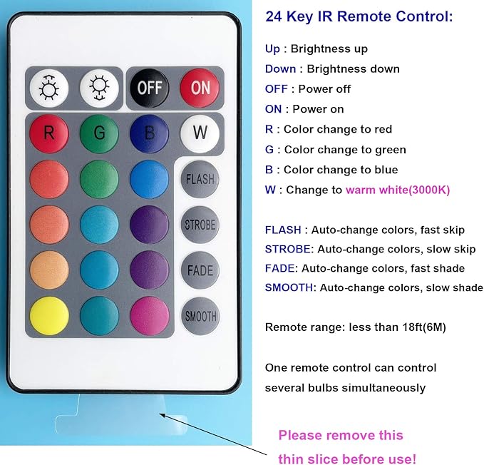 Par38 Color Changing Flood Light Bulbs, Outdoor/Indoor Dimmable E26 30W LED Remote Control Bulb for Valentine's Day Home Party Decoration(RGB+Warm White)
